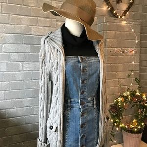 Banana Republic Cable Knit Sweater Jacket Cardigan